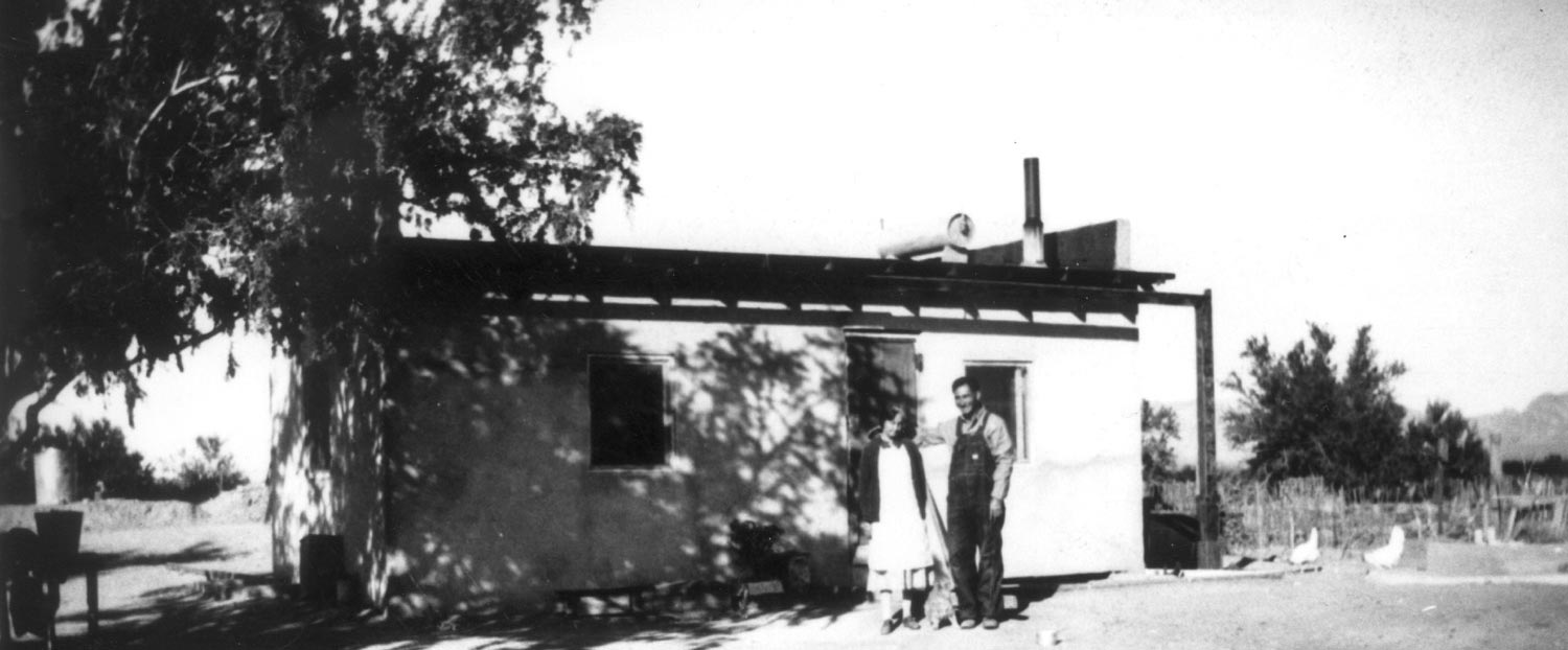 Moser home in Tonopah, 1940. Arizona Memory Project.
(https://azmemory.azlibrary.gov/)